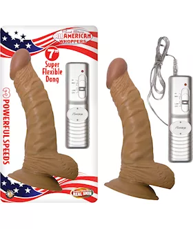 AMERICAN WHOPPERS VIBRATING DONG WITH BALLS  7 Inch