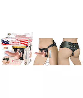 Nass Toys Vibrating Curved Dildo with Balls  5 Inch