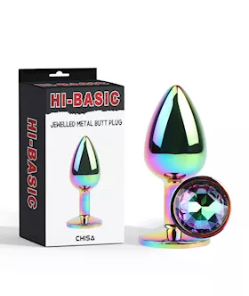 Jewelled Metel Butt Plug  28 Inch
