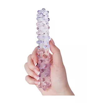 Lucent Velour Beaded Glass Massager