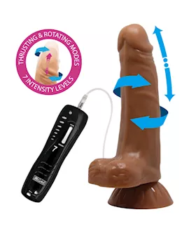 Glide n Slide Thrusting Dildo