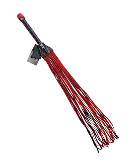 Bound X Suede Flogger with Stitching Detail