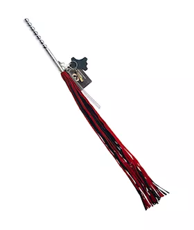 Bound X Suede Flogger with Metal Handle and Chain