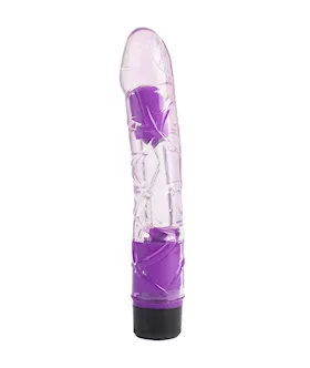 9 Inch Clear Colurful Vibrator
