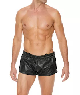 Versatile Leather Shorts