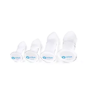 Glass Anal Dilators Set  Set of Four