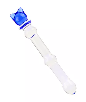Lucent Small Bear Handle Glass Massager