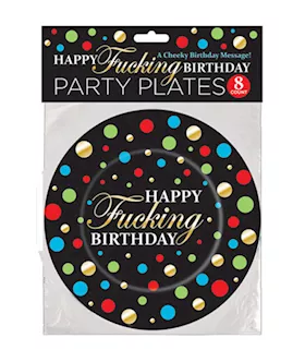 Happy Fucking Birthday Plates