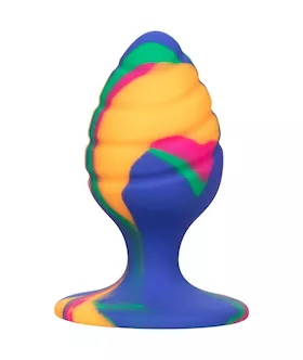 Cheeky Swirl TieDye Butt Plug