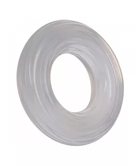 Rock Solid Ribbed Donut Clear