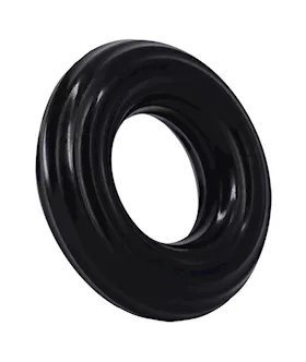 Rock Solid Ribbed Donut Black