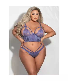 Satin and Lace 2Piece Bra Set