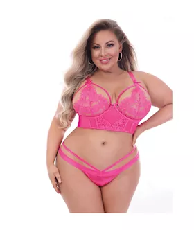 Satin and Lace 2Piece Bra Set