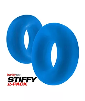 STIFFY 2pack bulge cockrings TEAL ICE