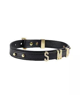 SEVANDA DIY Alphabet Leather Collar