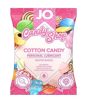 System Jo Candy Shop  Cotton Candy Water Based Lubricant Sample