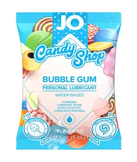 System Jo Candy Shop Bubble Gum Water Based Lubricant Sample