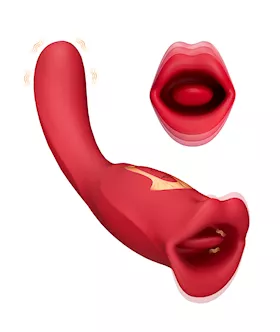 Ruby Lips Double Ended Licking Vibrator