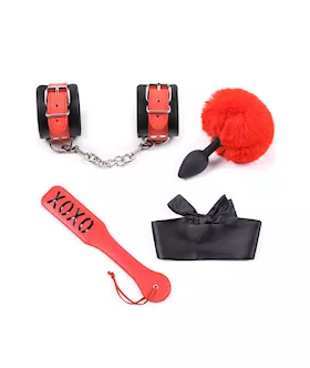 Shades of Love Furry Plug Couples Passion Kit
