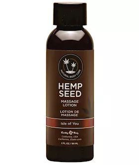 Earthly Body Hemp Seed Massage Lotion  2 oz Isle of You