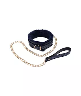 Sex and Mischief Cougar Fur Collar and Leash