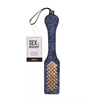 Sex and Mischief Cougar Studded Paddle