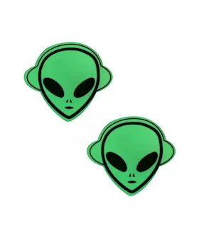 Kanye The Alien Green Glow In The Dark Holographic Nipple Cover Pasties