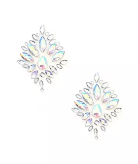 Stardust Iridescent Crystal Jewel Nipple Pasties