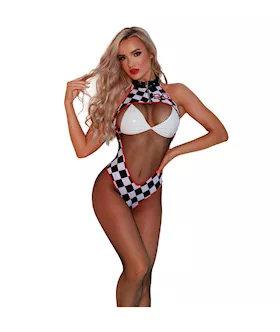 Fishnet Racing Girl Jumpsuit