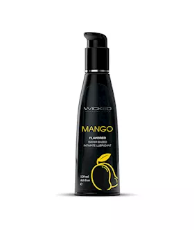 Wicked Aqua Mango Flavoured Water Based Lubricant 120ml