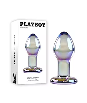 Playboy Pleasure Jewels Plug Glass Butt Plug