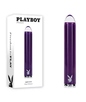 Playboy Pleasure Amethyst Glass Tipped Mini Vibrator
