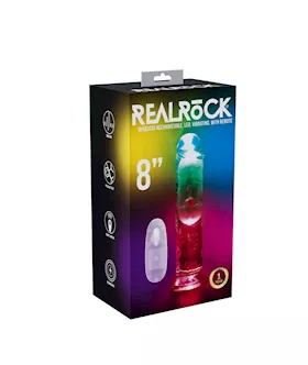 RealRock LED Vibrating Dong with Remote