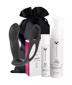 Amore Remote Controlled Prostate Vibrator and Cock Ring  Essentials Bundle