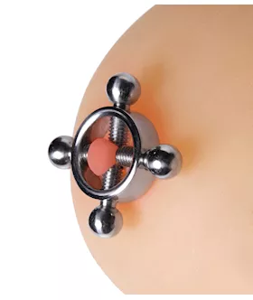 Stainless Steel Rings of Fire Nipple Press Set